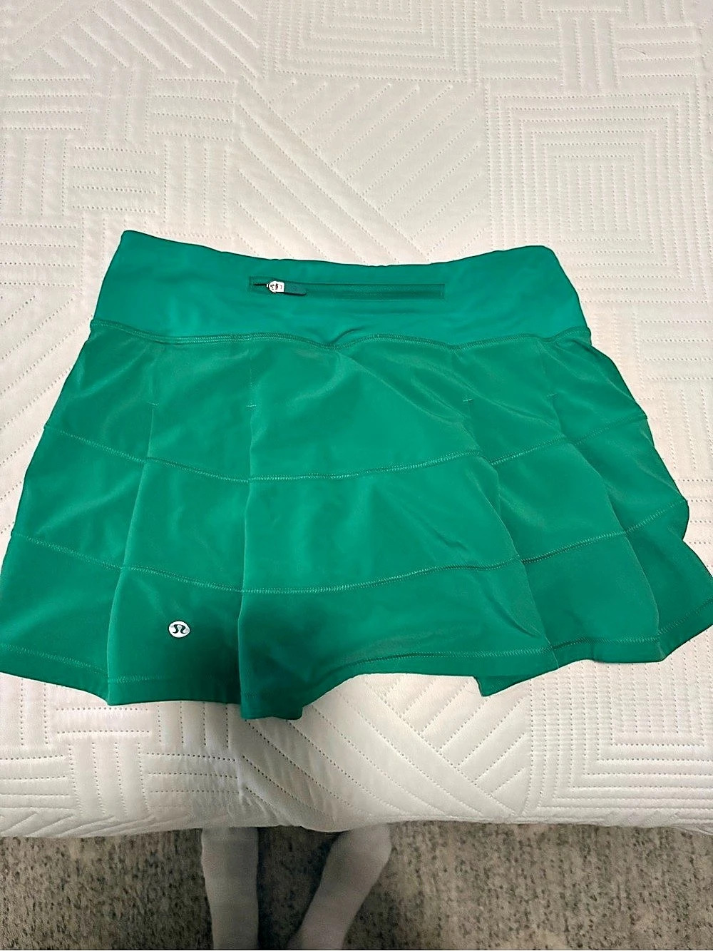 lululemon Pace Rival Skirt Green Athletic Shorts